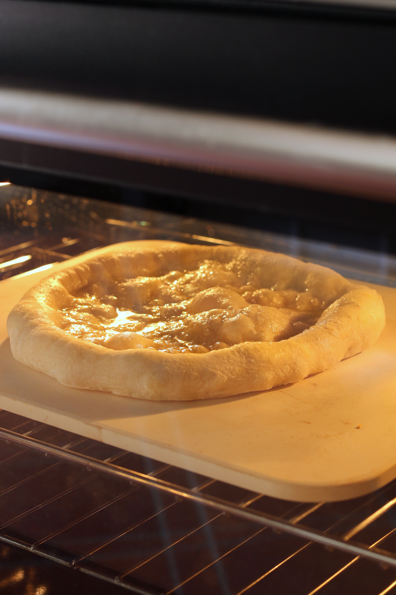 cottura pizza su pietra